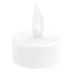 LED Teelicht, warmweiß, 4er Set aus Kunststoff. Dekorative LED-Kerzen für gemütliche Atmosphäre.