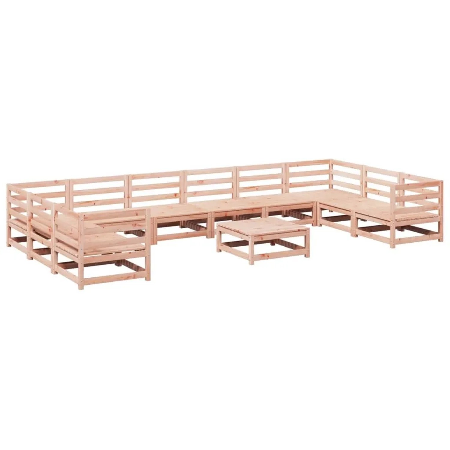 vidaXL 11 Tlg Garten-Sofagarnitur Massivholz Douglasie 3299646