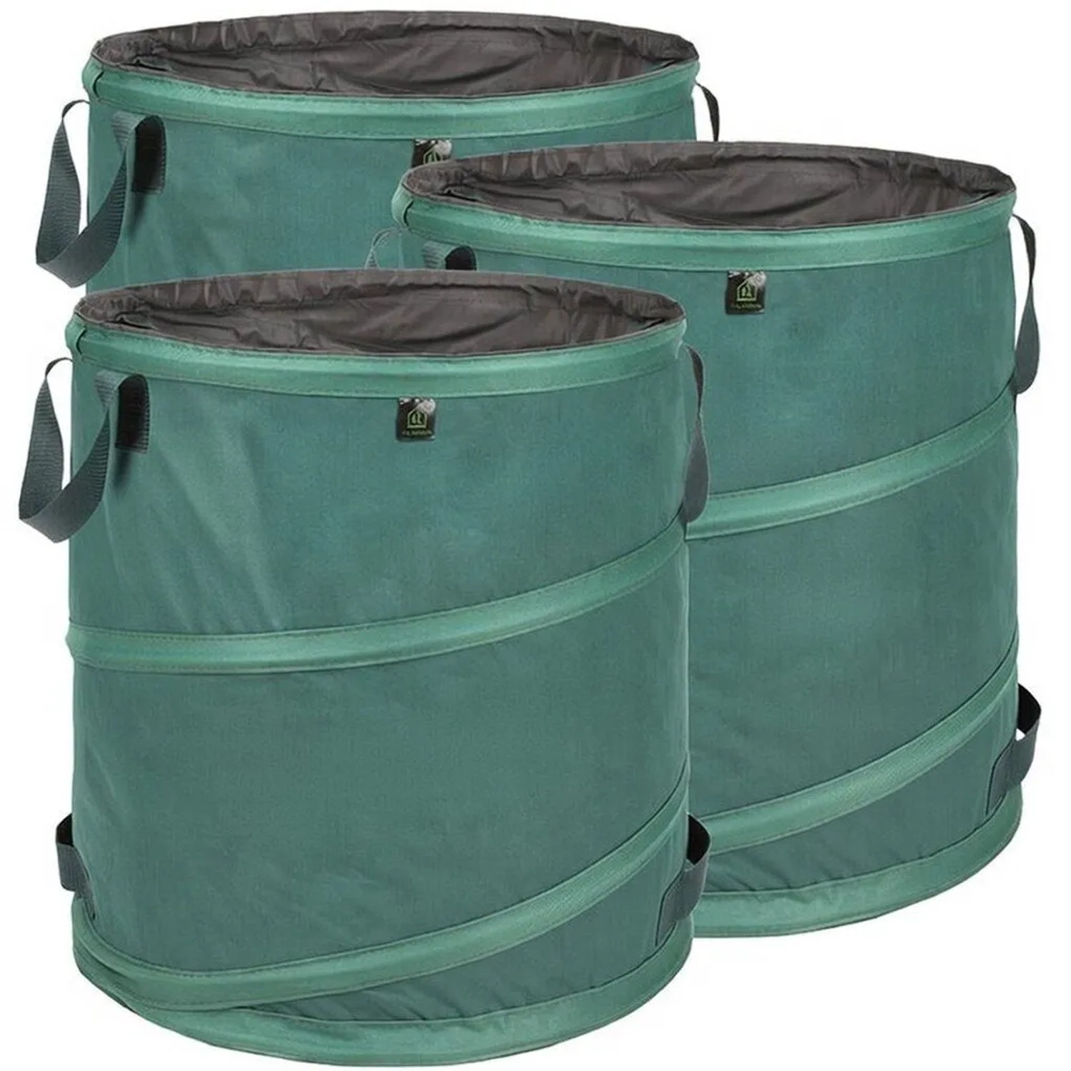 TTL GARDEN Pop-Up Laubsack Premium 3x 85L Set 220g/qm Selbststehend Gartensack Faltbar Für Laub Gartenabfall