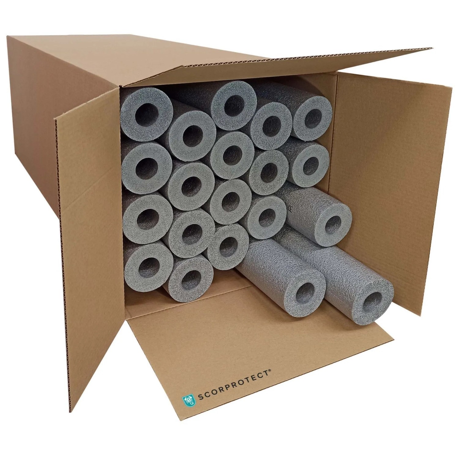 Scorprotect Karton Graue PE Rohrisolierung Angeschlitzt 35 X 25 X 1 Meter günstig online kaufen