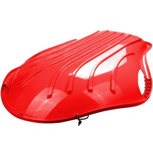 Roter Kinderschlitten 'Big Slide' von Ondis24, ein Schneerutscher Bob Schlitten.