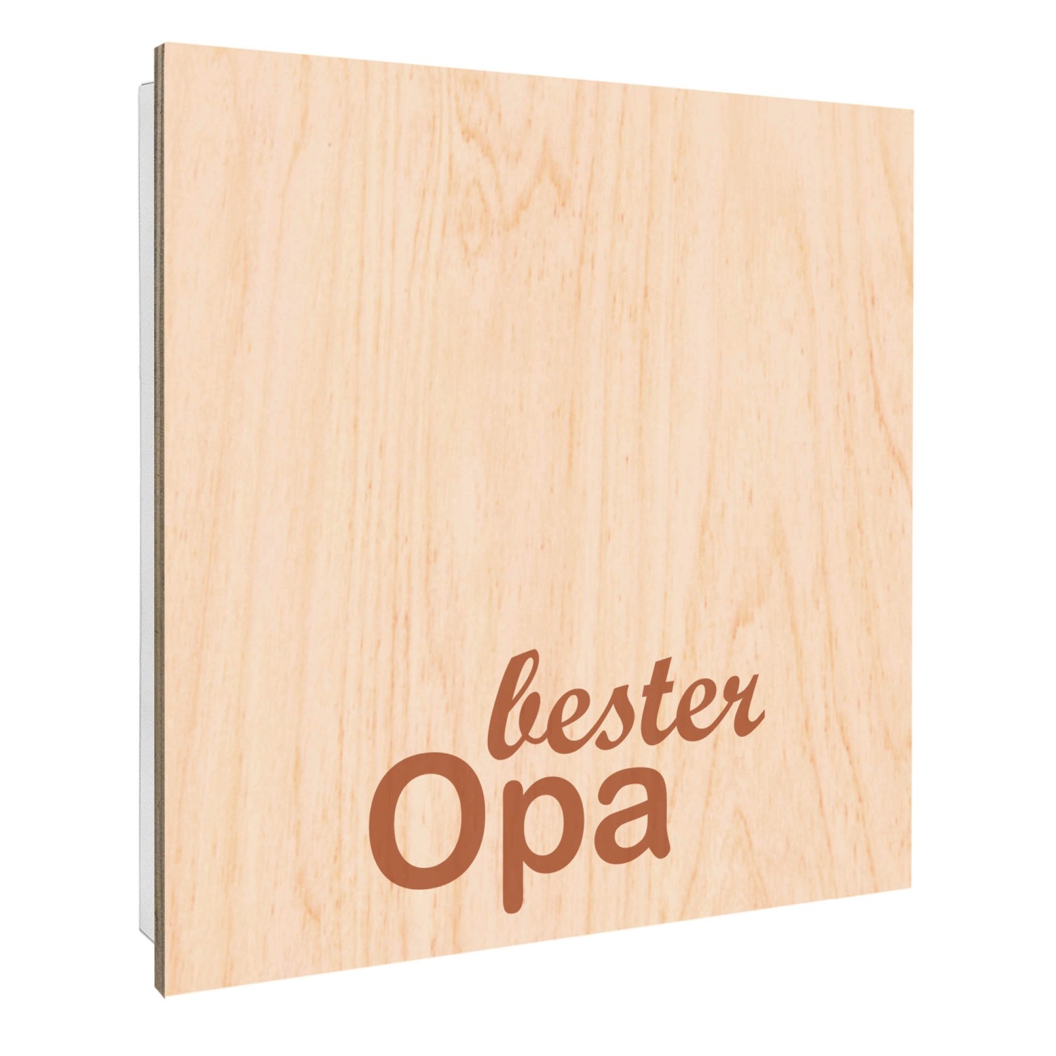 Banjado Schlüsselkasten mit Holzfront 30x30cm Weiß Scharnier Links 50 Haken günstig online kaufen