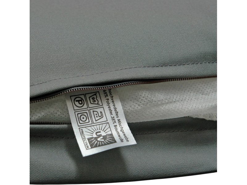 indoba® Sitzkissen Premium 95°C vollwaschbar Grau 50x50 cm kaufen bei OBI