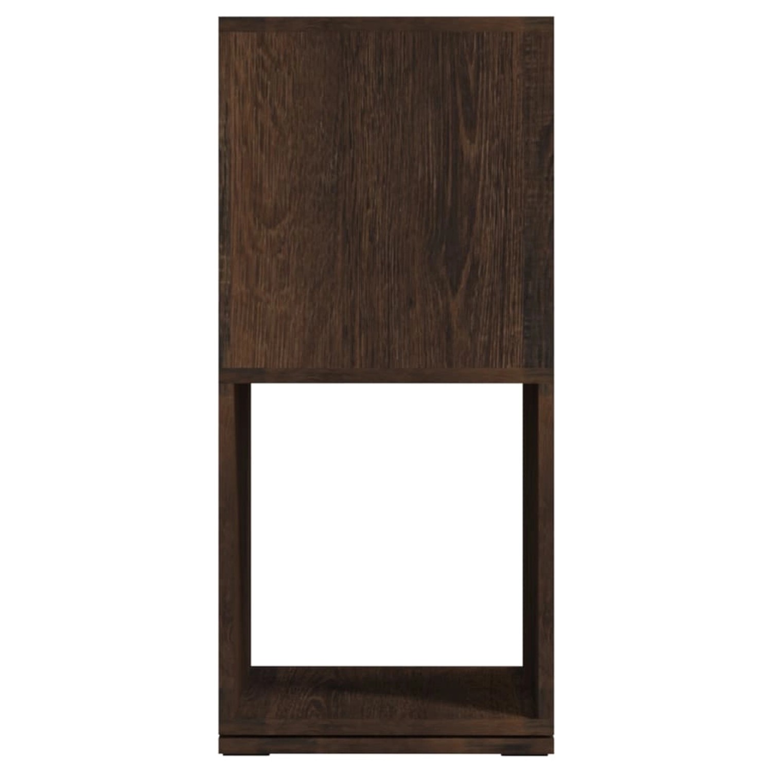 VidaXL Drehregal in Räuchereiche, 147,5 cm hoch. Wandregal aus Holzwerkstoff mit 4 Fächern.