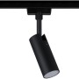 Schwarzer Paulmann Urail LED Schienenspot Tubo an Schiene. Einzelspot, 4W, 3000K.