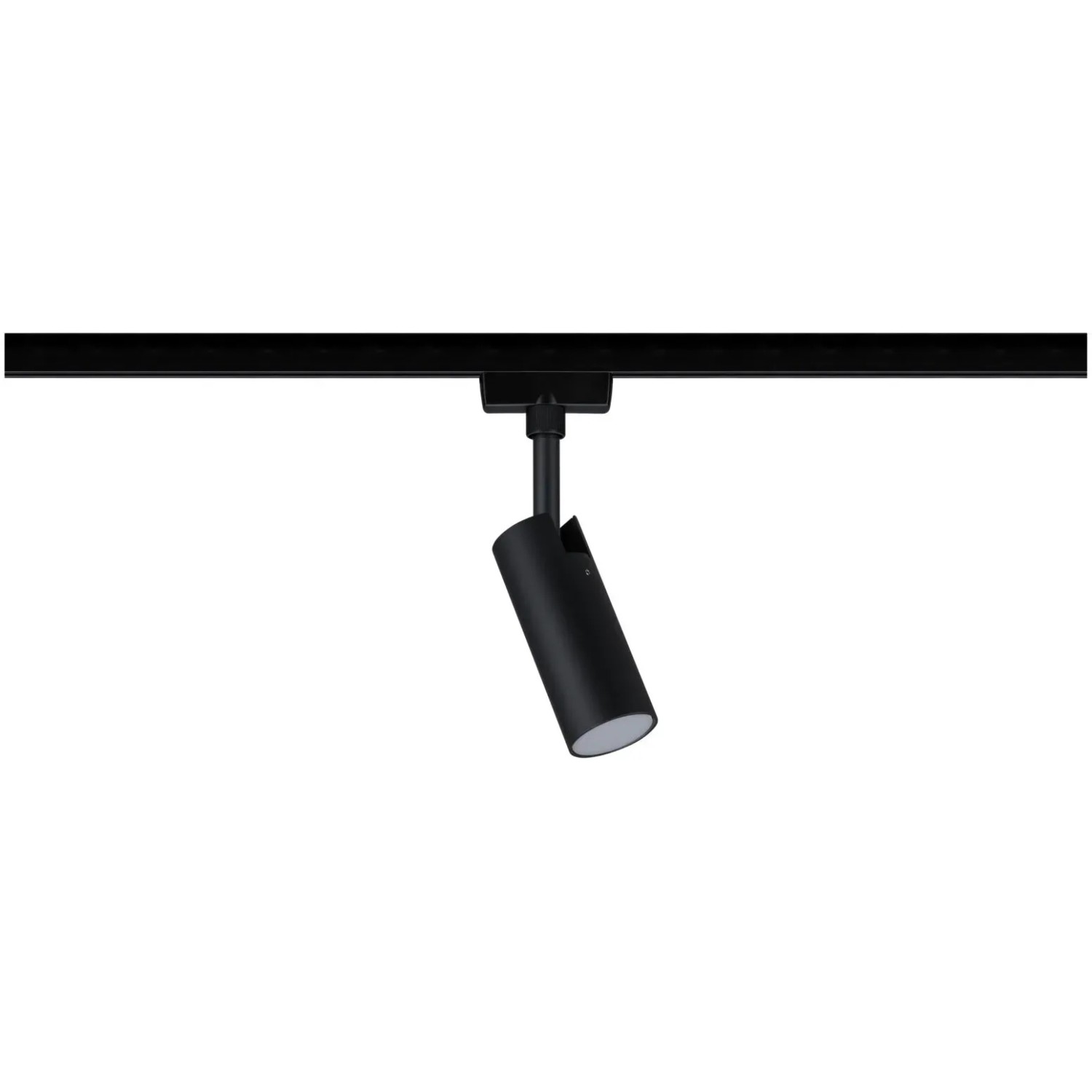 Schwarzer Paulmann Urail LED Schienenspot Tubo an Schiene. Einzelspot, 4W, 3000K.
