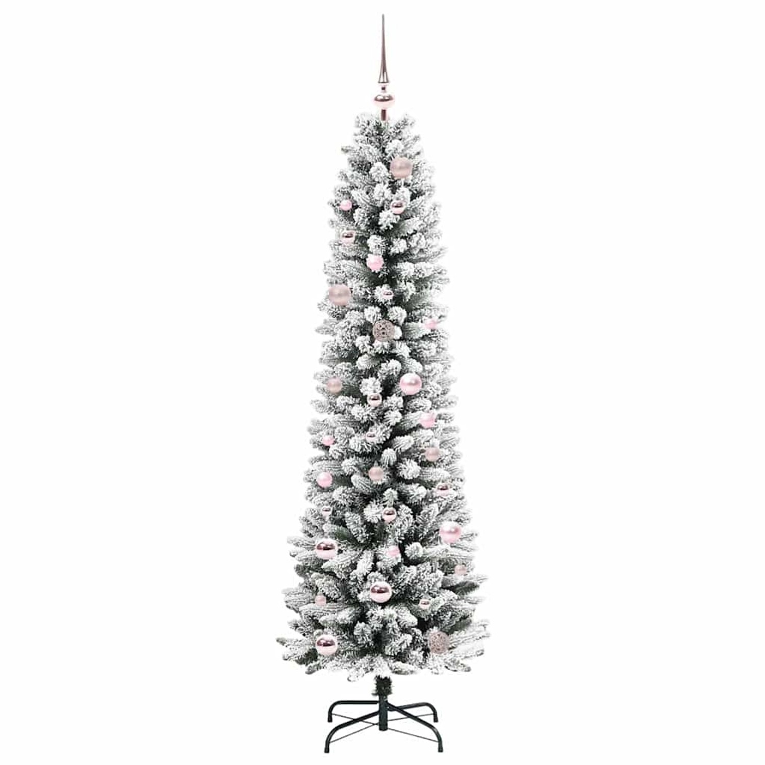 vidaXL Künstlicher Weihnachtsbaum mit 150 LEDs Grün und Weiß 150 cm 3396095