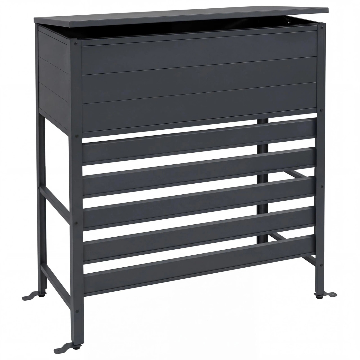 PROREGAL Aluminium Verkleidung Für Klimaanlage Wärmetauscher HxBxT 110x96x43cm Abdeckung Aufbewahrungsbox Anthrazit