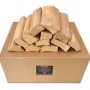 PINI Buchenholz Brennholz 20 Kg, entrindet, gespalten, auf Karton. Ideal für Pizzaofen, Grill, Kamin.