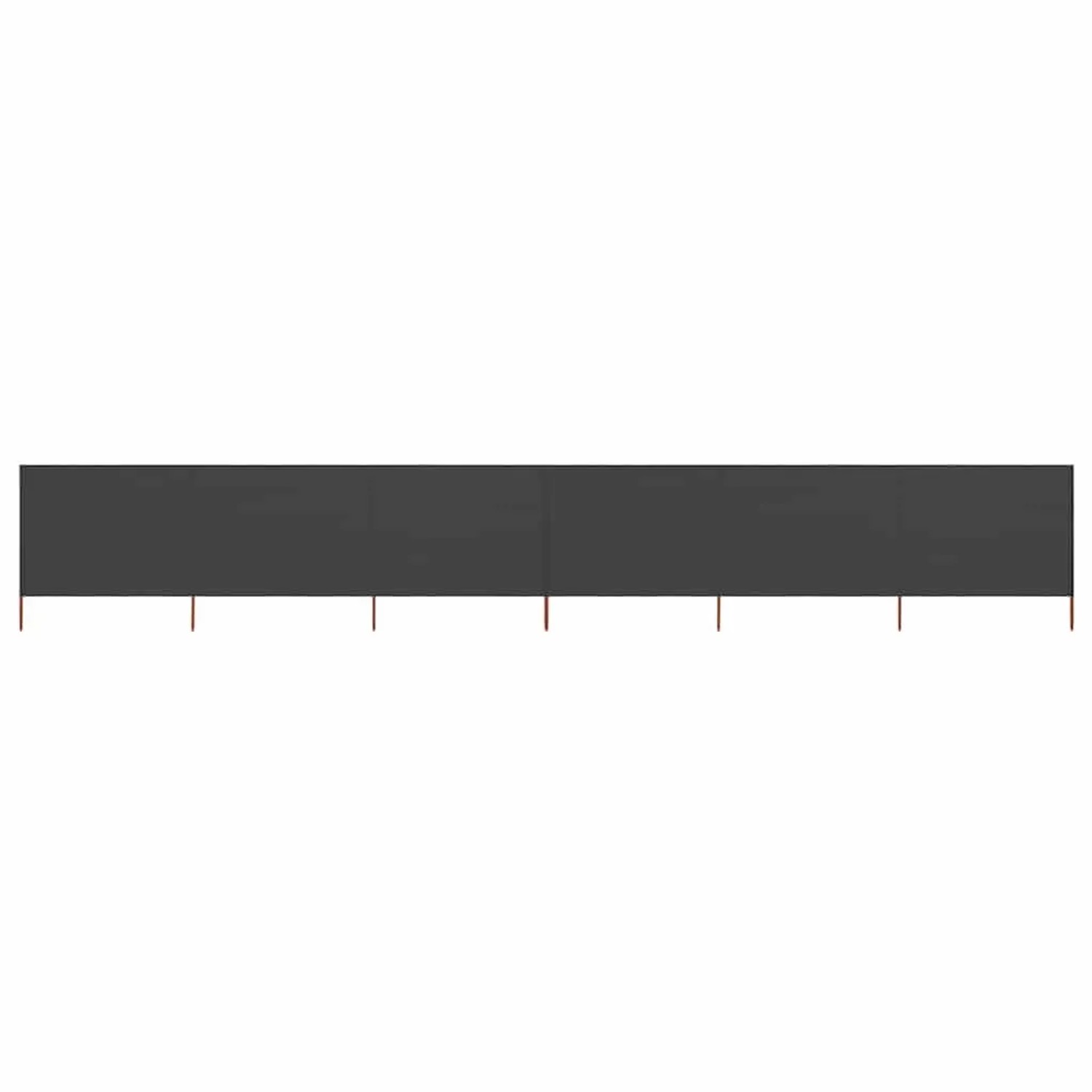 vidaXL 6 Teiliges Windschutzgewebe 800 x 160 cm Anthrazit 47182