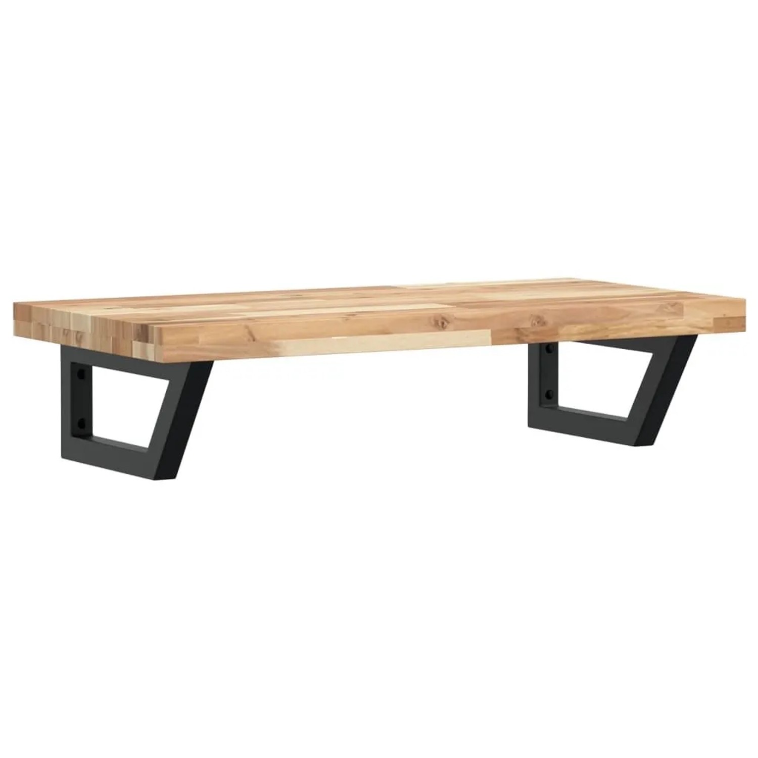 vidaXL Waschbeckenregal Wandmontage Stahl und Akazienholz 3302695