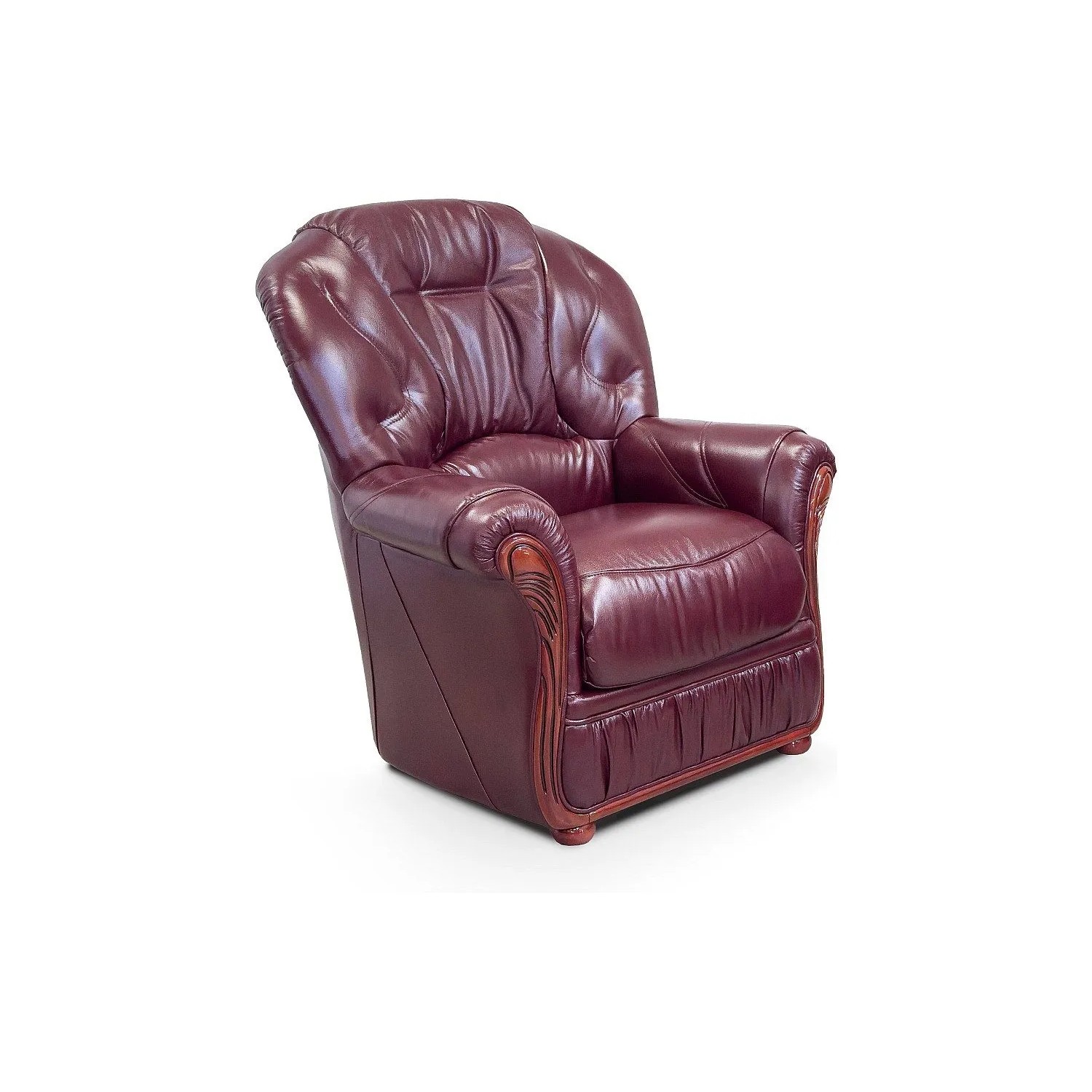 Vente-unique Sessel Mit Gerader Rückenlehne Daphne Bordeaux 83 cm