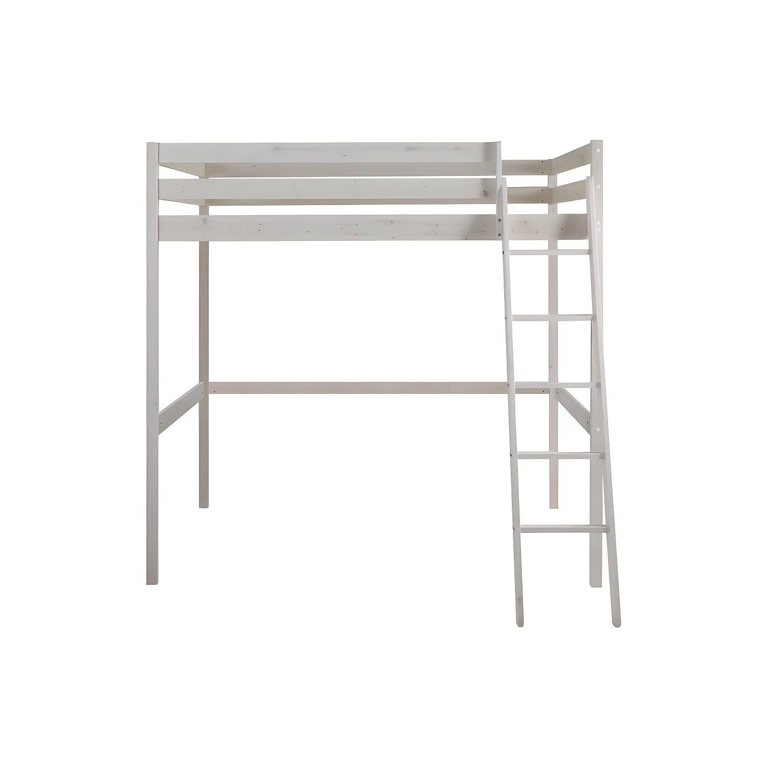 Vente-unique Hochbett Gedeon Weiß 198 cm