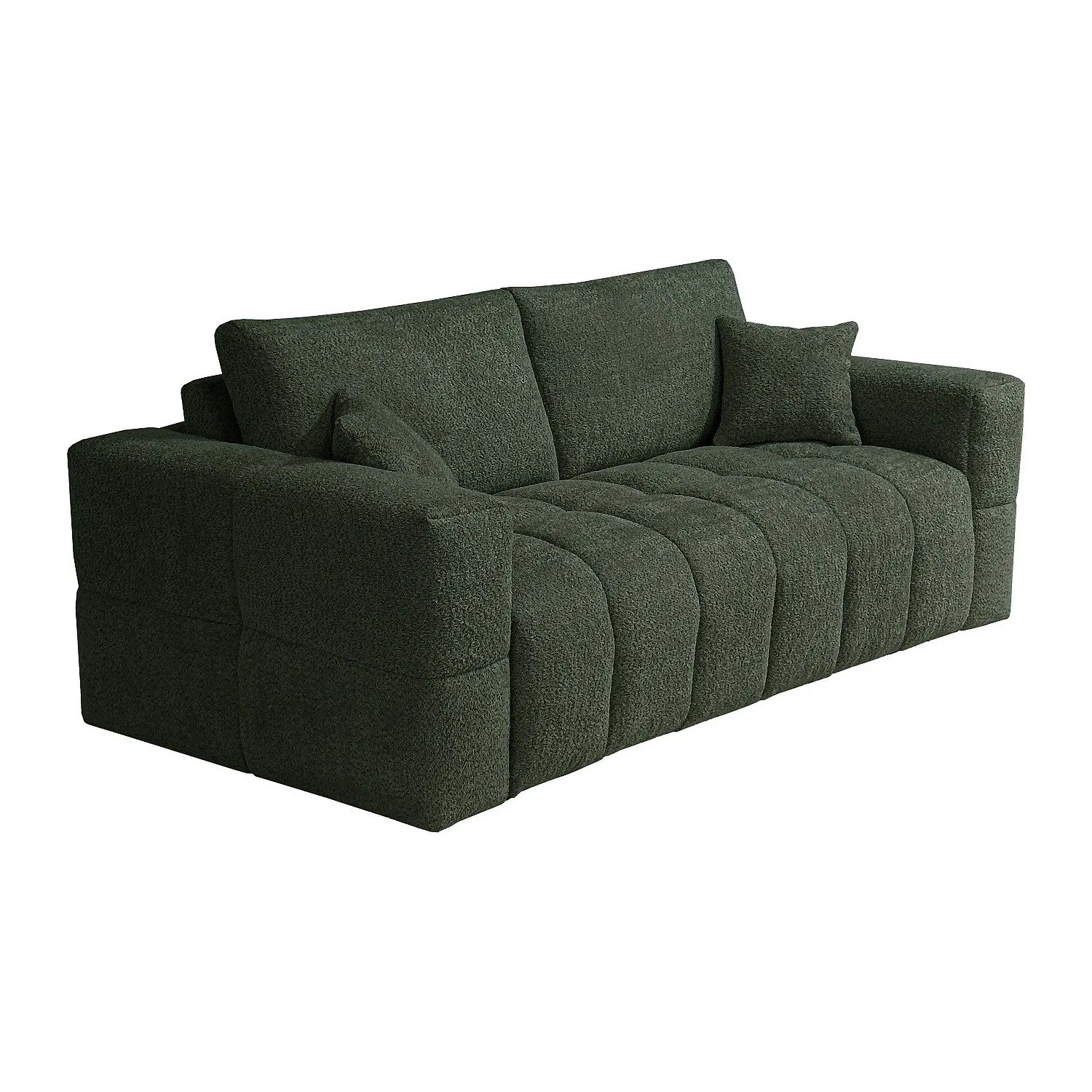 Vente-unique Schlafsofa Issoro Grün 215 cm