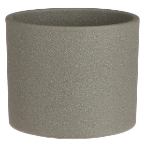 Mica Decorations Übertopf Era, Keramik, Ø 15 cm, grün. Eleganter Pflanztopf für Innen & Außen.