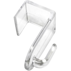 Gardinia Dekohaken transparent aus Kunststoff für Fensterdekoration.