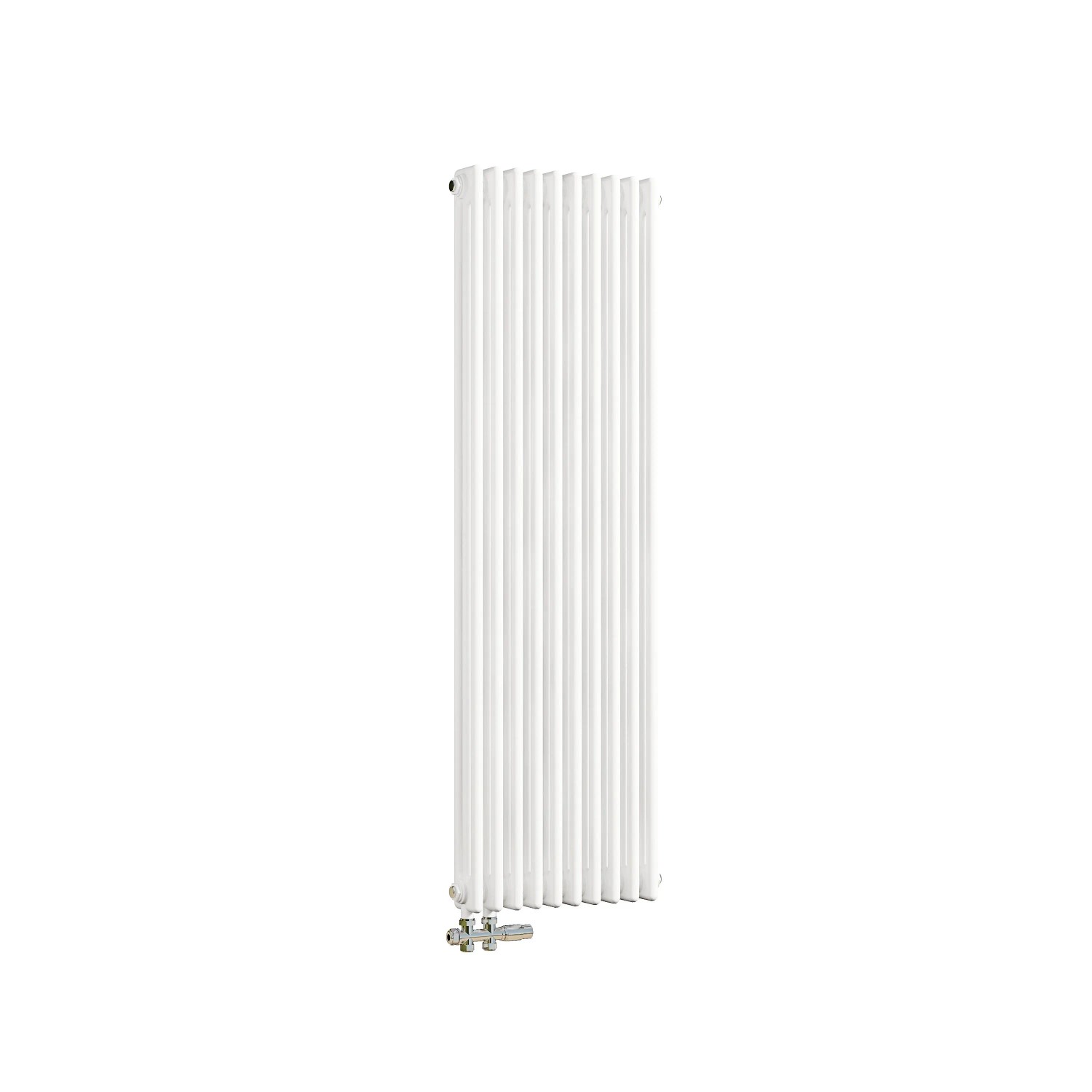 Duschparadies 1500x470mm Traditioneller Heizkörper für Warmwasserbetrieb Weiß 1678W 3Säulen