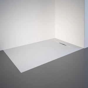 Rechteckige, extraflache Schulte Duschwanne ExpressPlus 140x90 cm in Weiß mit Ablauf