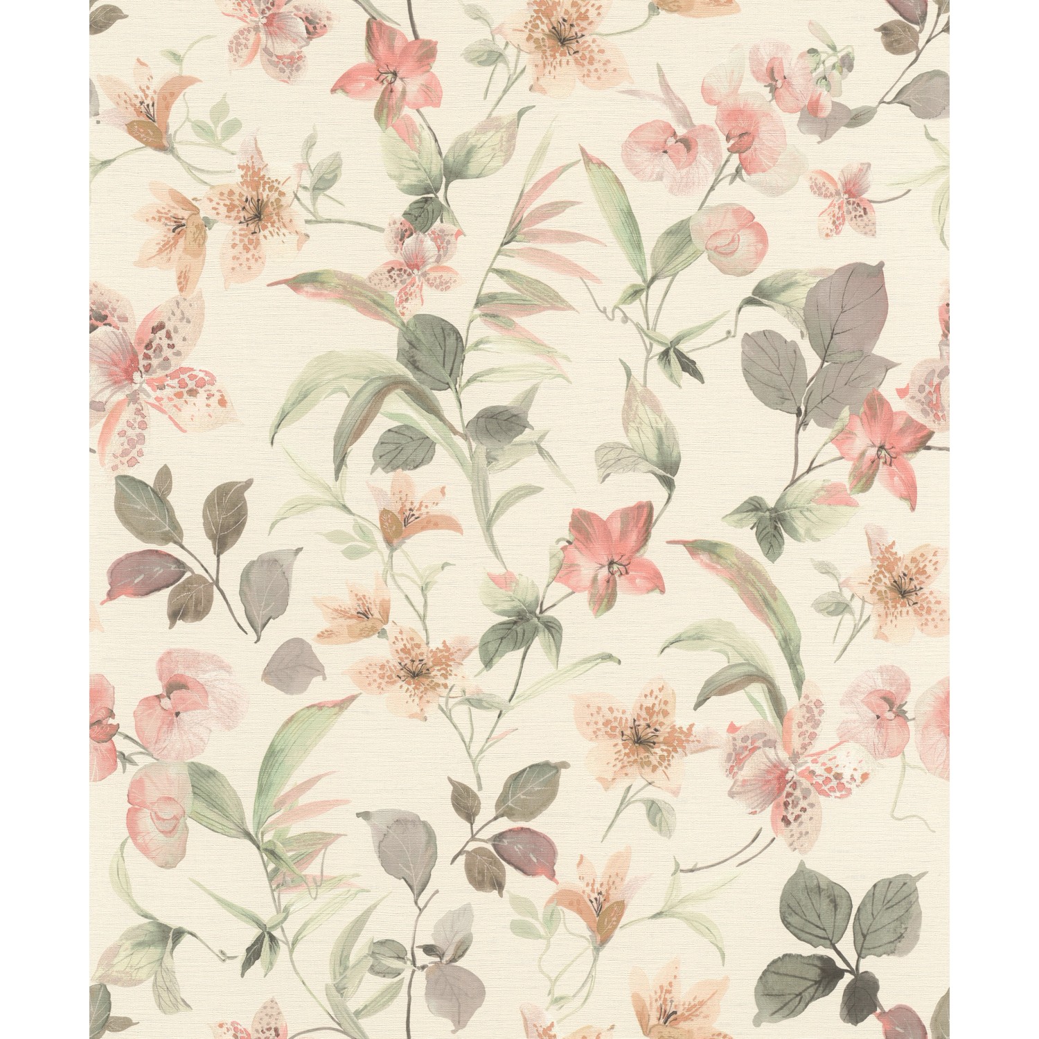 Rasch SK-Tapete Tesa 371314 Lumina Blume Weiß 6 m x 0,53 m günstig online kaufen