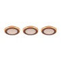 3er Set Trio LED Einbauleuchten Argus, Chrom, Ø 8,2cm. Moderne Deckenspots für Innenräume.