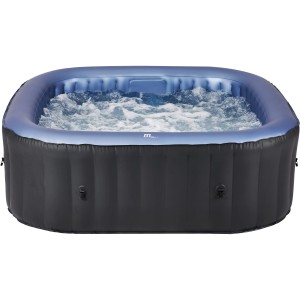 MSpa Comfort Tekapo AirJet aufblasbarer Whirlpool mit Hydromassage, blau-schwarz.