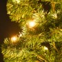 Detailaufnahme: Grüner Spiral-Weihnachtsbaum (150 cm) mit warmweißen LEDs.