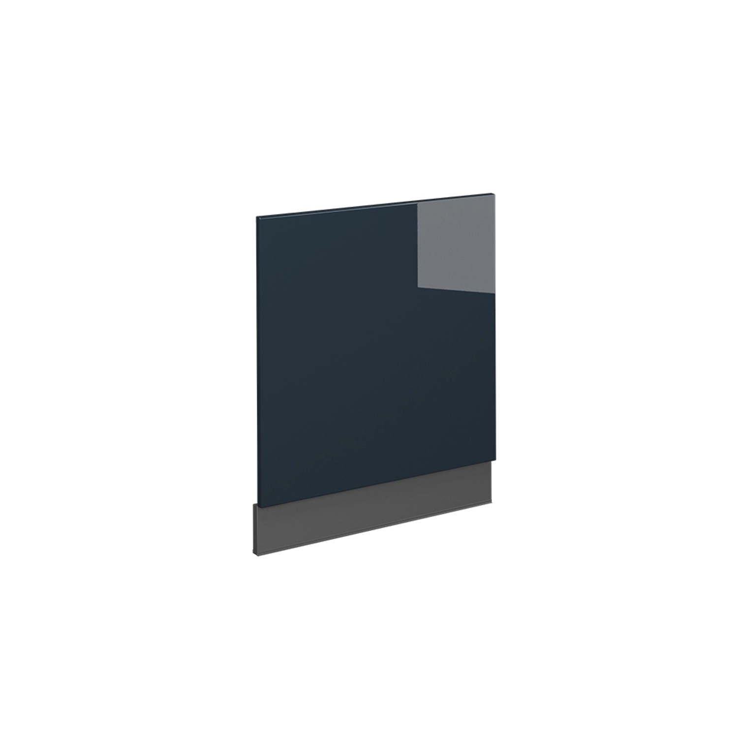 Vicco Frontblende Fame-Line Geschirrspüler Fronttür Dunkelblau Hochglanz 60 cm