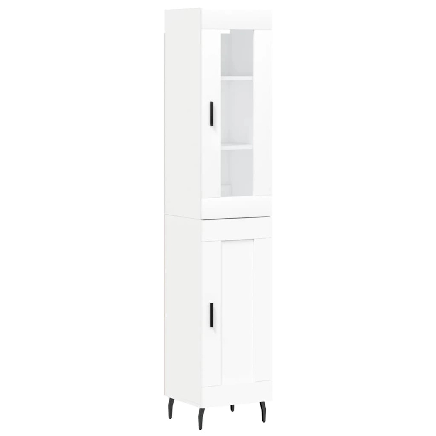 vidaXL Highboard Weiß 34,5x34x180 cm Holzwerkstoff 3199505 günstig online kaufen