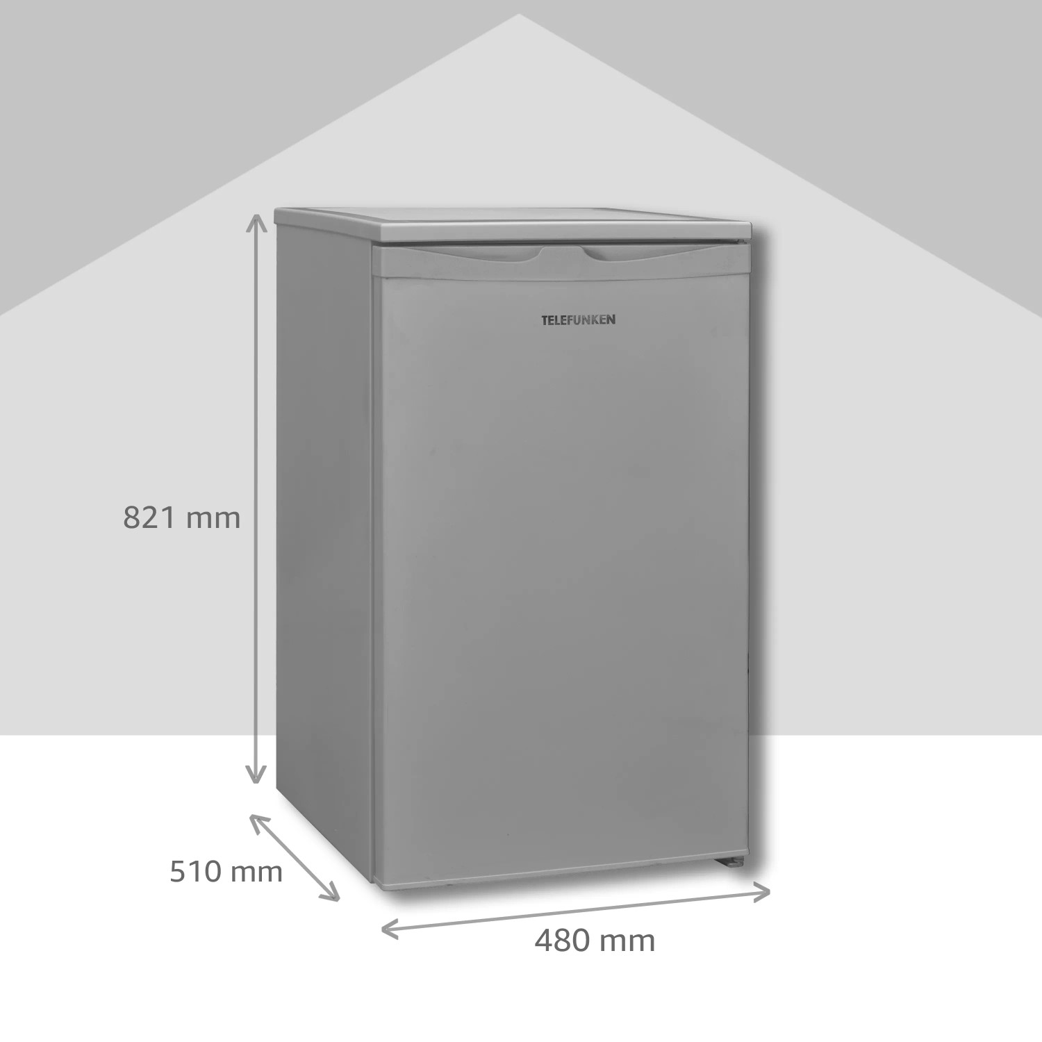 Telefunken Gefrierschrank klein CF-34-101-S 63 L 4 Sterne 82,1 x 48 cm kaufen bei OBI