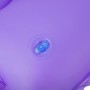 Detailaufnahme: Lila Bestway Luftmatratze Float'n Roll mit blauem Ventil.