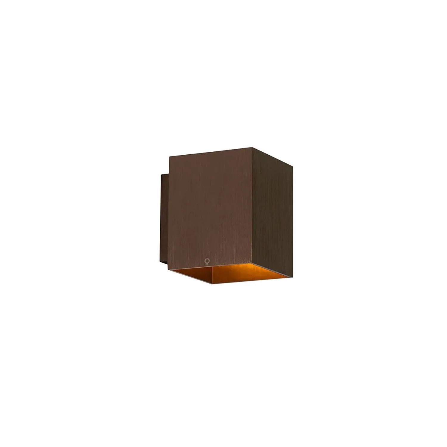 QAZQA Moderne Wandleuchte DunkelBronze Quadratisch Sola