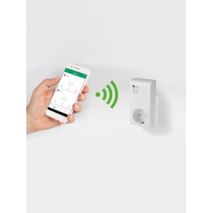 Smart-Funkschalter-Set: Steuerung per App, 3 Steckdosen & 1 Schalter für smarte Steckdosenleisten.