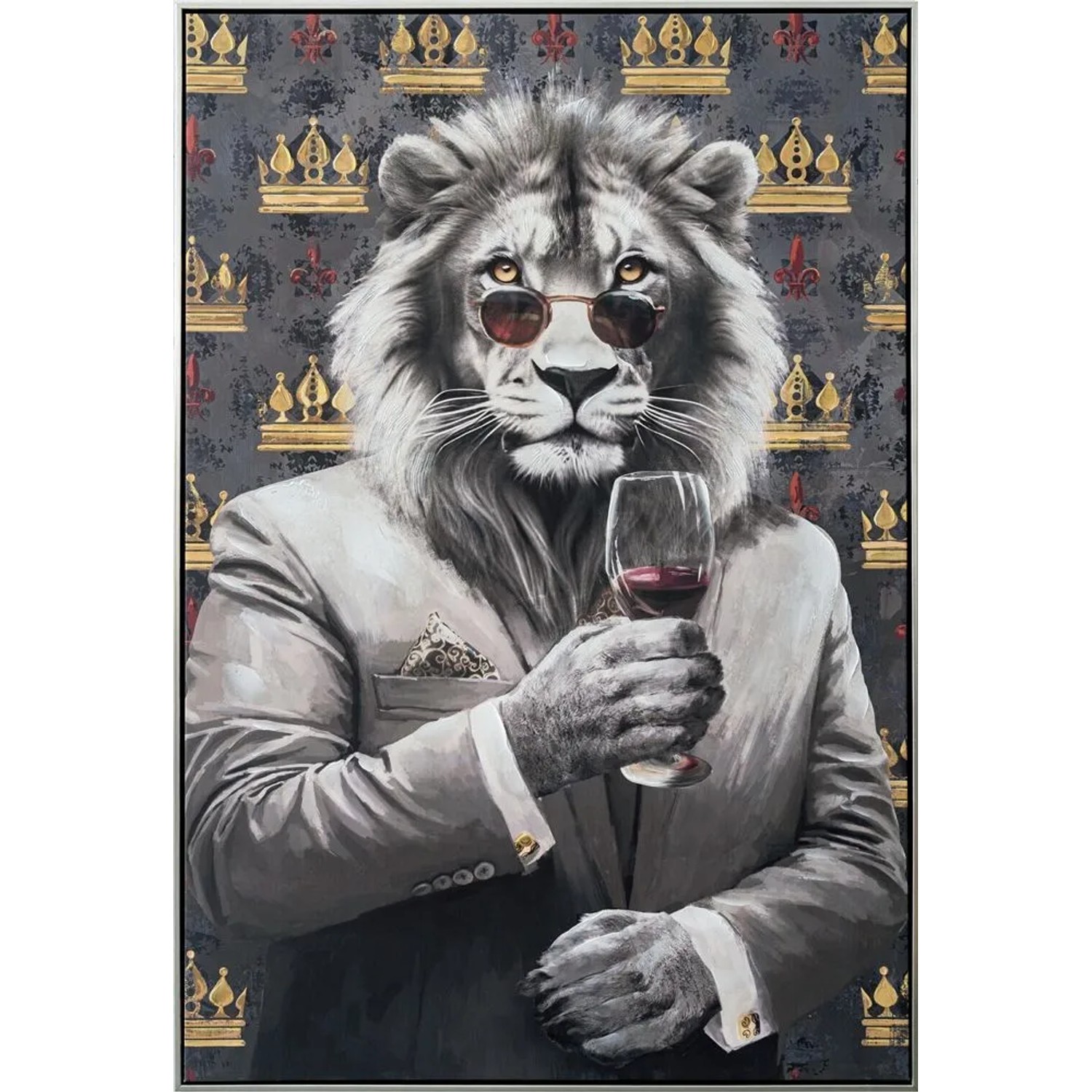 Art Universe Leinwandbild Royal King 82 x 122 cm
