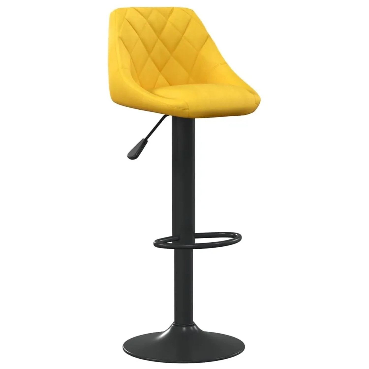 vidaXL Barhocker Senfgelb Samt 335345