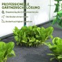 Detailaufnahme: Salat im Outsunny Gewächshaus, professionelle Gärtnerlösung für Gemüse.