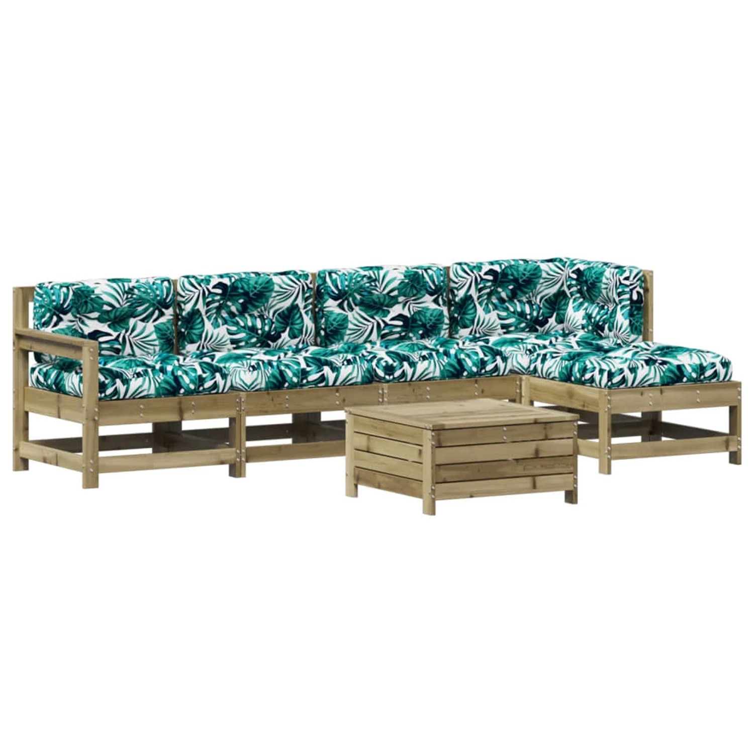 vidaXL 6-Tlg Garten-Lounge-Set mit Kissen Imprägniertes Kiefernholz 3250983 günstig online kaufen