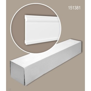 PROFHOME Wand- und Friesleisten Set, 10 Zierleisten (20 m), weiß, für Paneel-Zubehör.