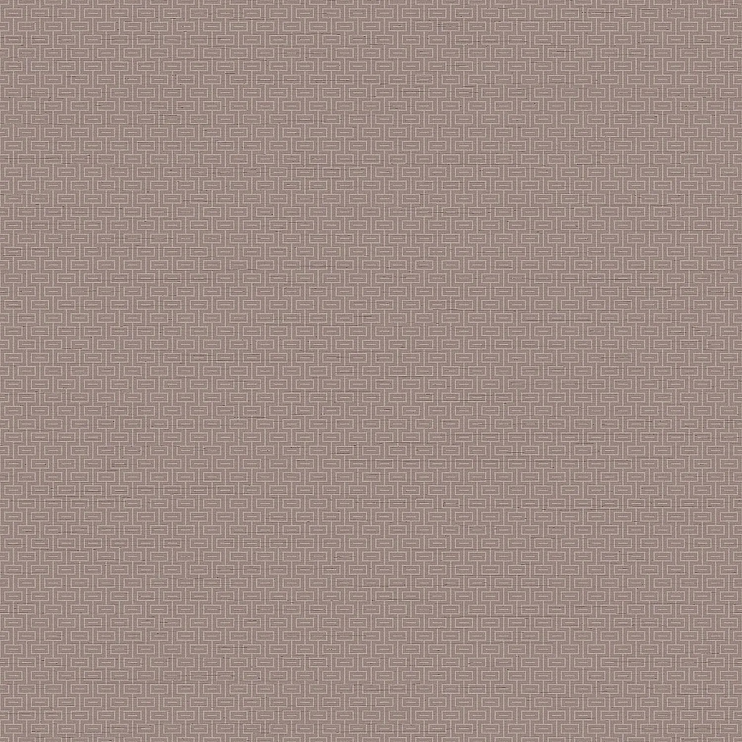 PROFHOME Gr322505-Di Struktur Tapete Geometrisch Braun Taupe Beige-Rot 0,53 m x 10,05 m  5,33 m2