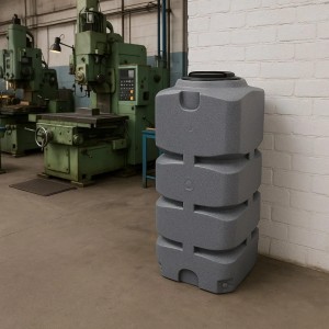 KMND 1000L Quadratisch Trinkwasser Wassertank Marmoriert