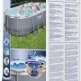 Verpackung des Bestway Stahlrahmenpool-Set Power Steel, oval, 427x250x100 cm.