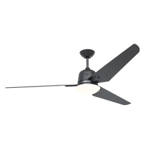 Energiespar Deckenventilator Eco Aviatos 162 cm in Basaltgrau mit Beleuchtung.