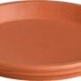 Deroma Untersetzer, rund, Ø 21 cm, aus Terrakotta für Pflanzgefäße.