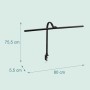 Relaxdays Schreibtischlampe Metall Schwarz LED Klemmbar Dimmbar mit Fernbedienung 75,5 cm x 80 cm x 5,5 cm_4
