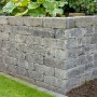 Diephaus Mauerstein Collo Basalt, graue Gartenmauer aus Steinen (42x21x14 cm).