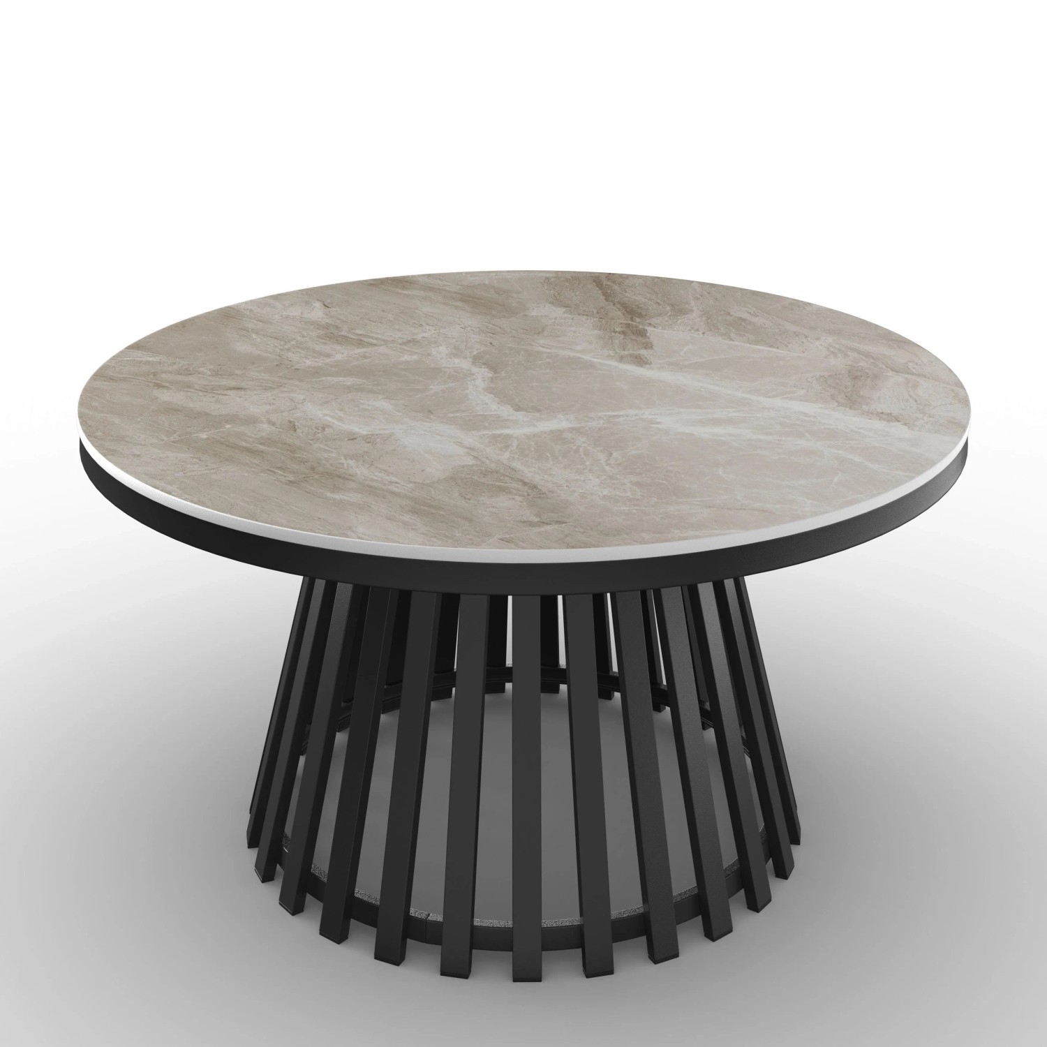 Bessagi Home Couchtisch Pela Grau MDF