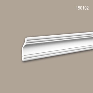 Weiße PROFHOME Eckleiste 150102 im Set (24 Stk.) für Paneele, 48 m Gesamtlänge.