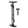 Force Standpumpe Profi Star Alu, 11 Bar, mit Manometer und Dual-Kopf für alle Ventile.