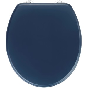 Wenko WC-Sitz Prima, dunkelblau, matte Oberfläche. WC-Sitz für Standard WCs.