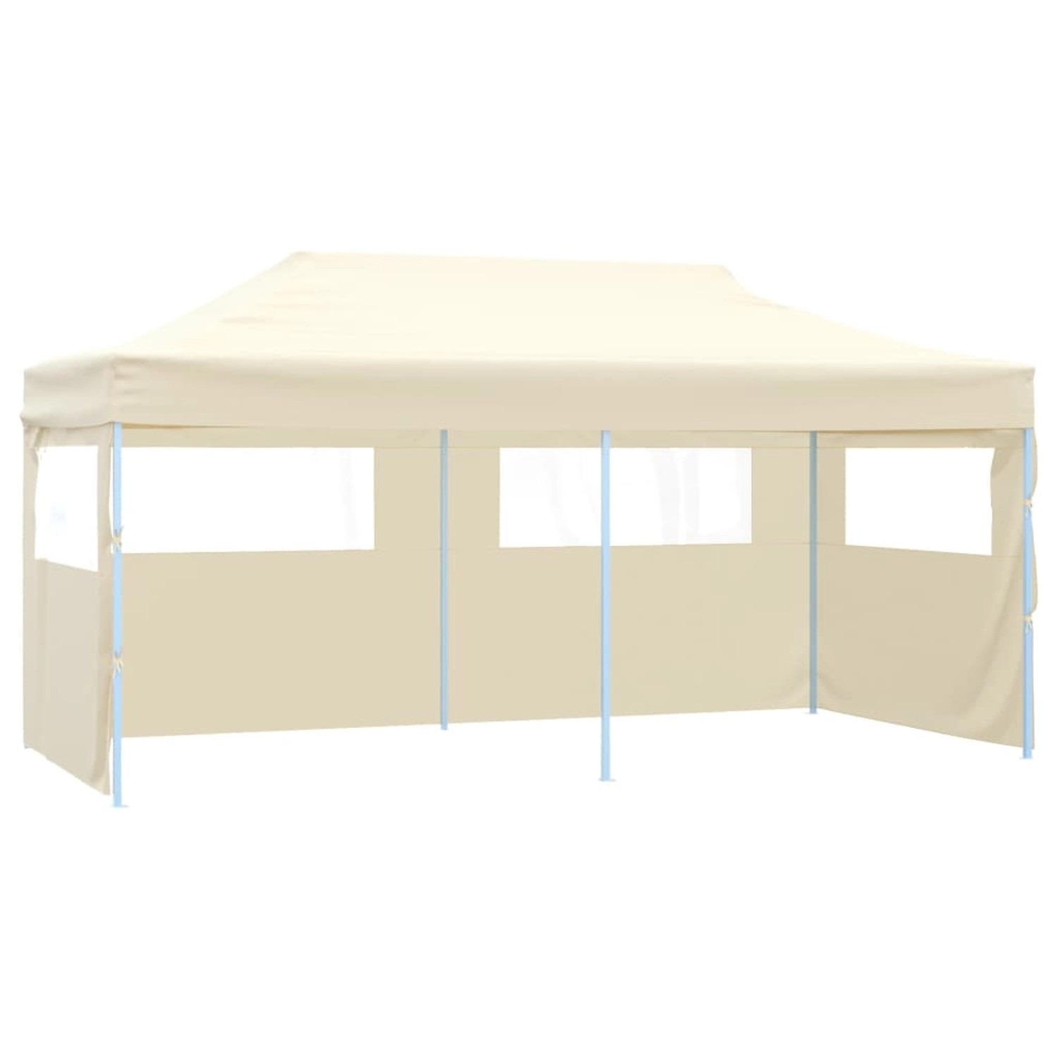 vidaXL Pop-Up-Partyzelt Faltbar Creme 3x6 m