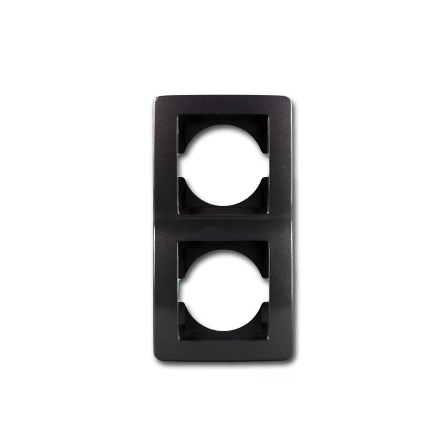 TEM EKONOMIK 2-Fach UP Rahmen Vertikal Anthrazit